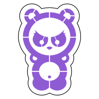Dangerous Panda Sticker (Lavender)
